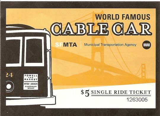 01-06 Ticket de Cable Car